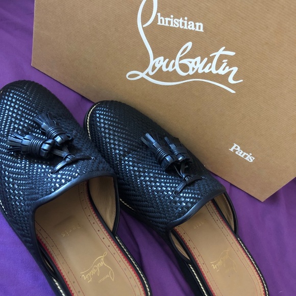 Christian Louboutin Youssefo Flat Tresse Loafers – Black (Men’s EU 43 / US 10)